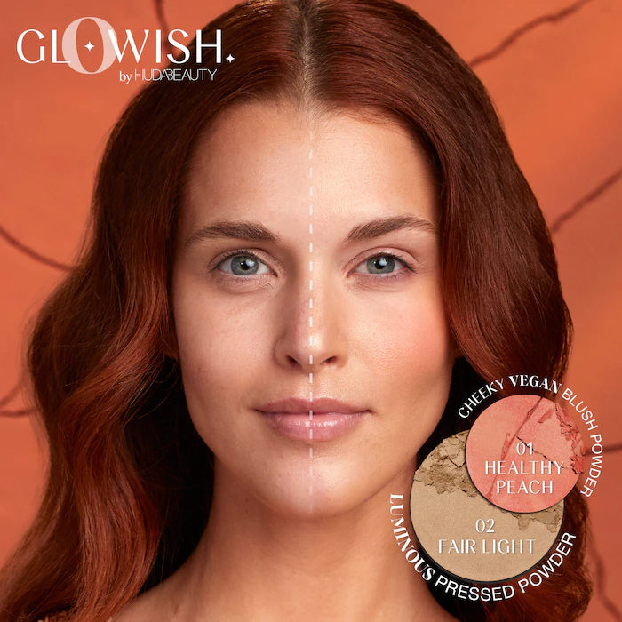 HUDA BEAUTY GloWish Cheeky Vegan Soft Glow Powder Blush