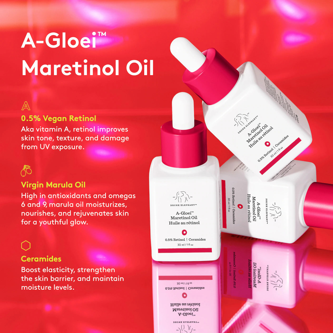 Drunk Elephant  A-Gloei™ Marula + Retinol Oil 15ml