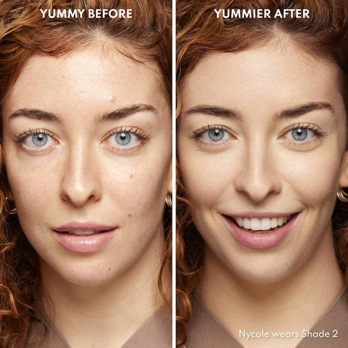 Danessa Myricks Beauty Yummy Skin Blurring Balm Powder tono 2 y 3