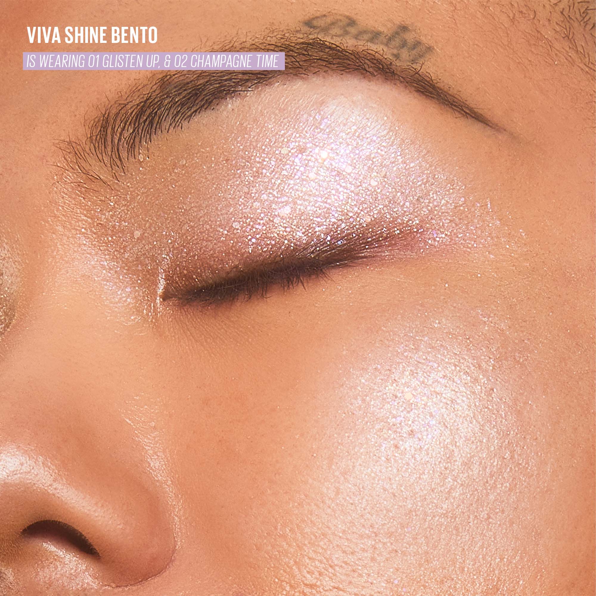 Kaja Viva Shine Bento All Over Highlighter Trio