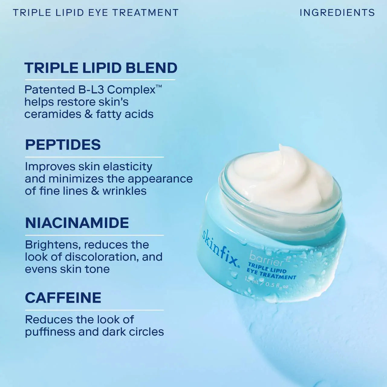 Skinfix  barrier+ Triple Lipid Brightening Eye Cream 15ML