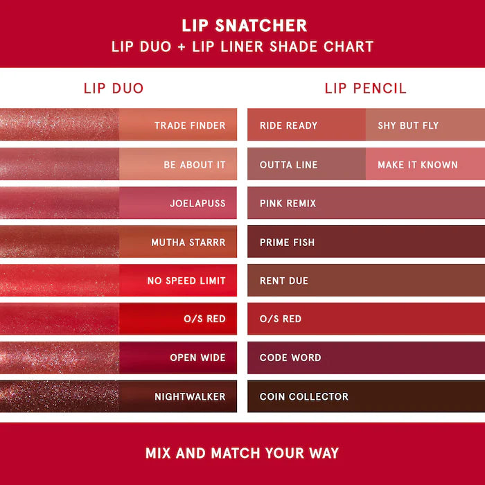 ONE/SIZE by Patrick Starrr Lip Snatcher Hydrating Liquid Lipstick and Lip Gloss Duo