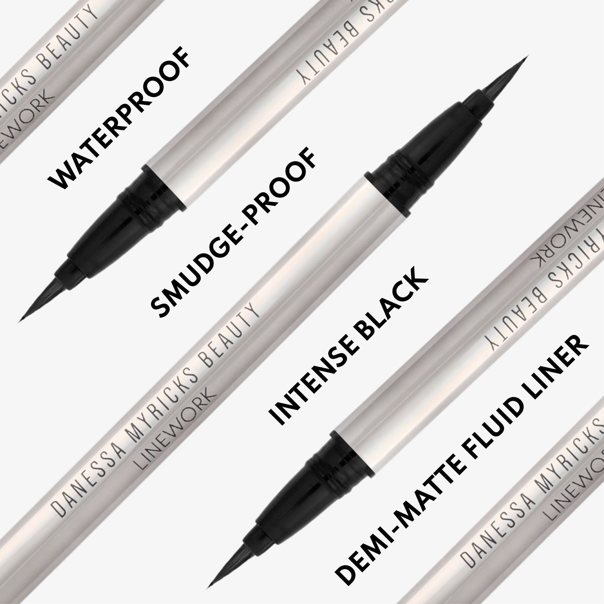 Danessa Myricks Beauty Linework Paintbrush Fluid Liquid Eyeliner