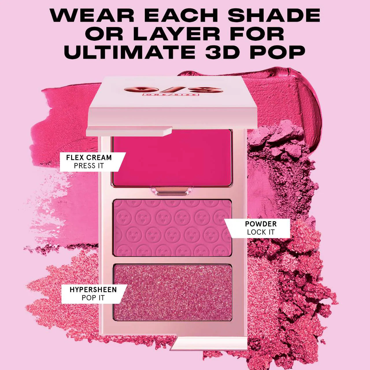 ONE/SIZE by Patrick Starrr  Cheek Clapper 3D Blush Trio Palette