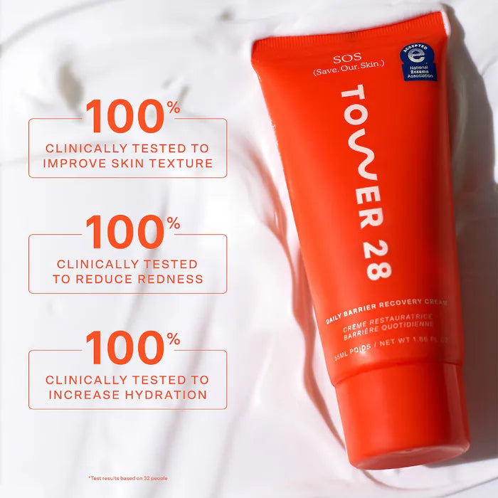Tower 28 Beauty SOS Daily Skin Barrier Redness Recovery Moisturizer 55ML