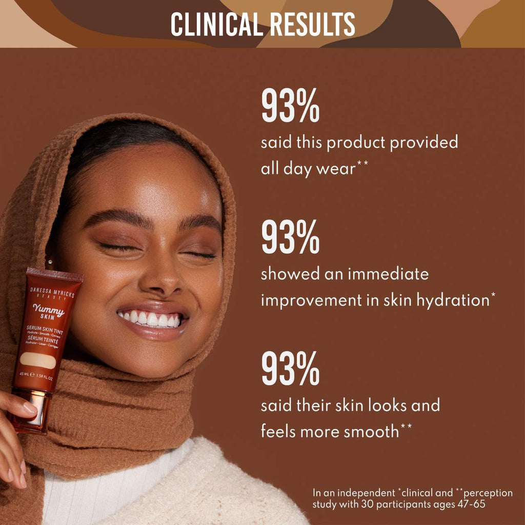 Danessa Myricks Beauty  Yummy Skin Soothing Serum Skin Tint Foundation with Peptides + Ceramides