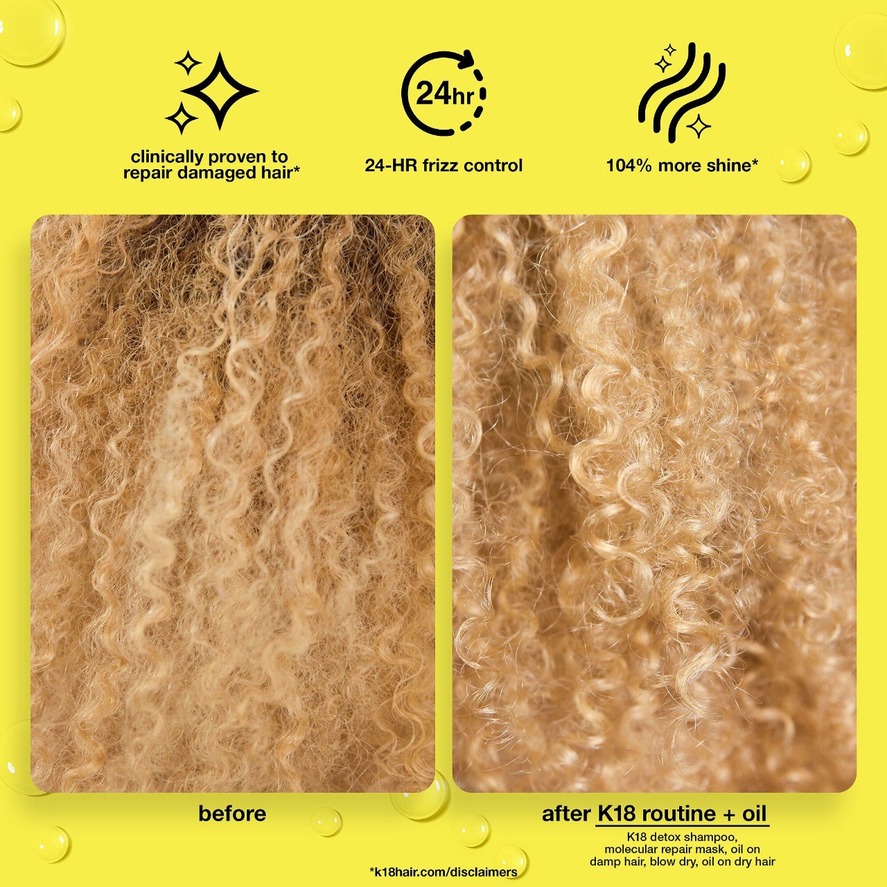 K18 Biomimetic Hairscience Molecular Repair Hair Oil