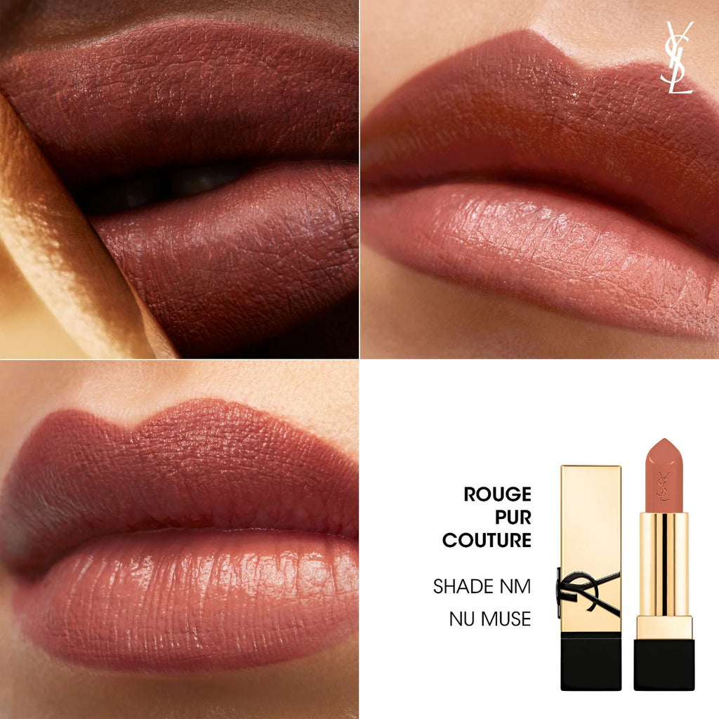 Yves Saint Laurent  Rouge Pur Couture Caring Satin Lipstick with Ceramides Deluxe mini