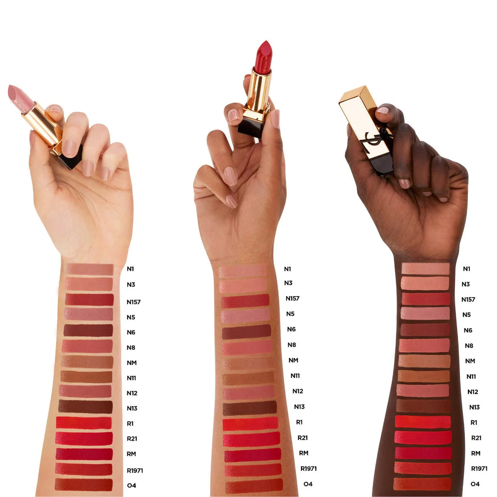 Yves Saint Laurent  Rouge Pur Couture Caring Satin Lipstick with Ceramides Deluxe mini