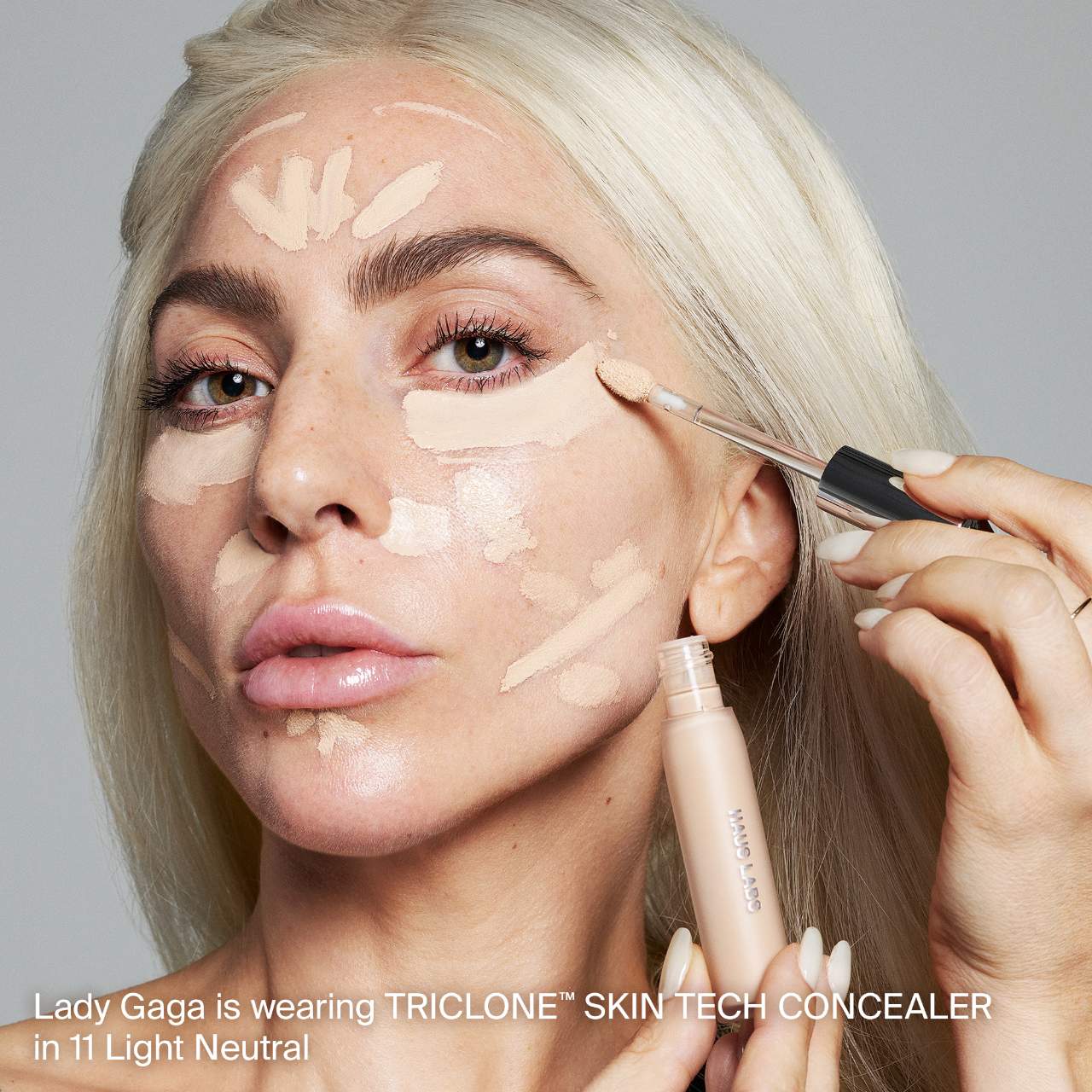 HAUS LABS BY LADY GAGA  Triclone Skin Tech Hydrating + De-puffing Concealer with Fermented Arnica