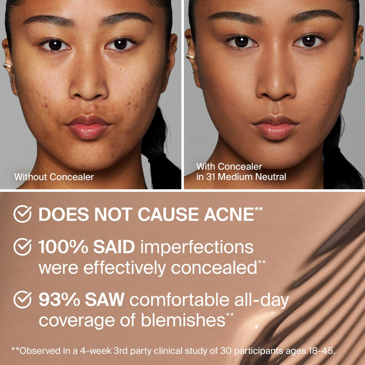 HAUS LABS BY LADY GAGA  Triclone Skin Tech Hydrating + De-puffing Concealer with Fermented Arnica