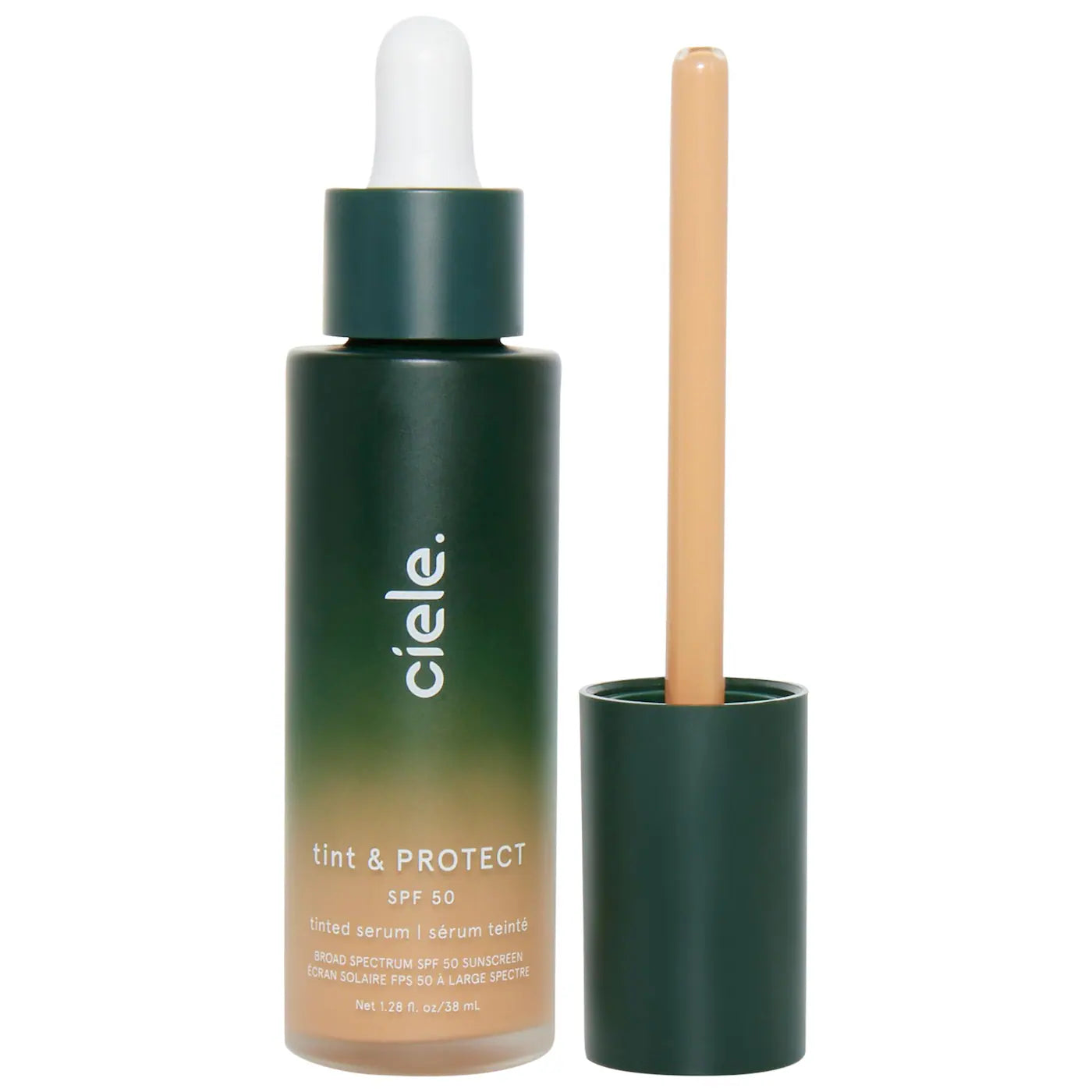 ciele  tint & PROTECT medium coverage serum foundation with SPF 50+ Color: 07 | Tan - tan