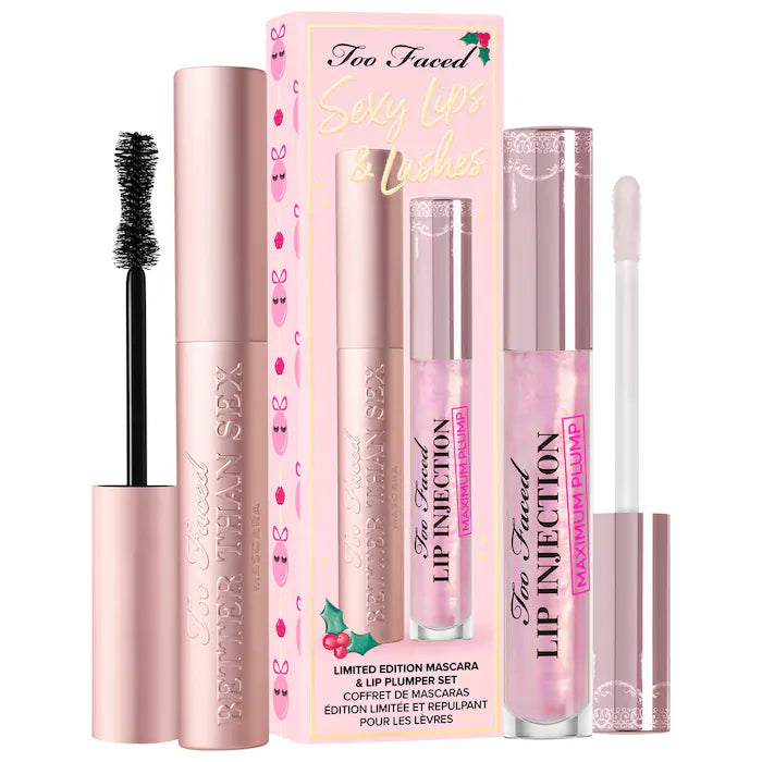 Too Faced Sexy Lips & Lashes Limited Edition Mascara & Lip Plumper Set - 0.41oz/2pc