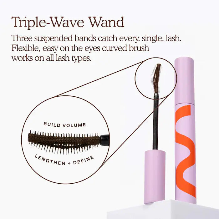 Tower 28 Beauty MakeWaves Lengthening + Volumizing Mascara Drift - rich espresso brown