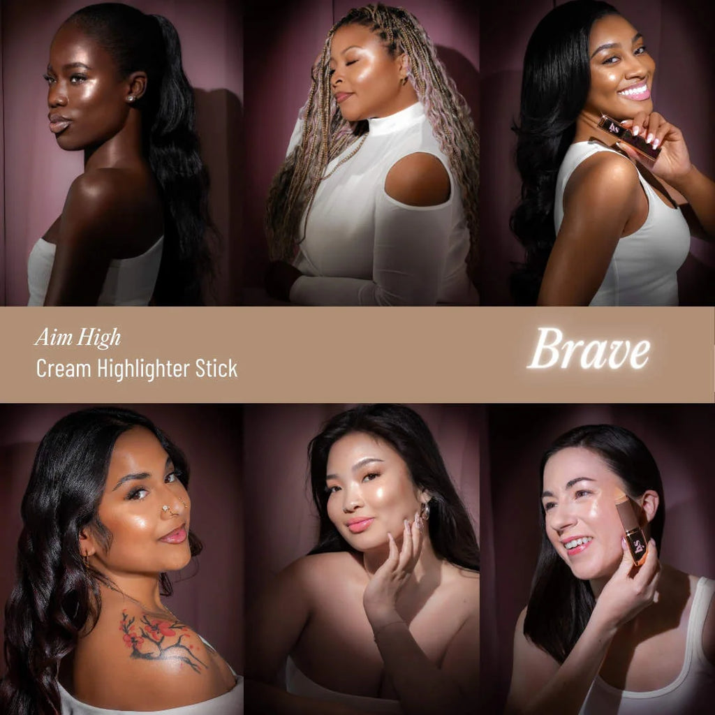 LYS Beauty  Aim High Cream Highlighter Stick Brave - champagne