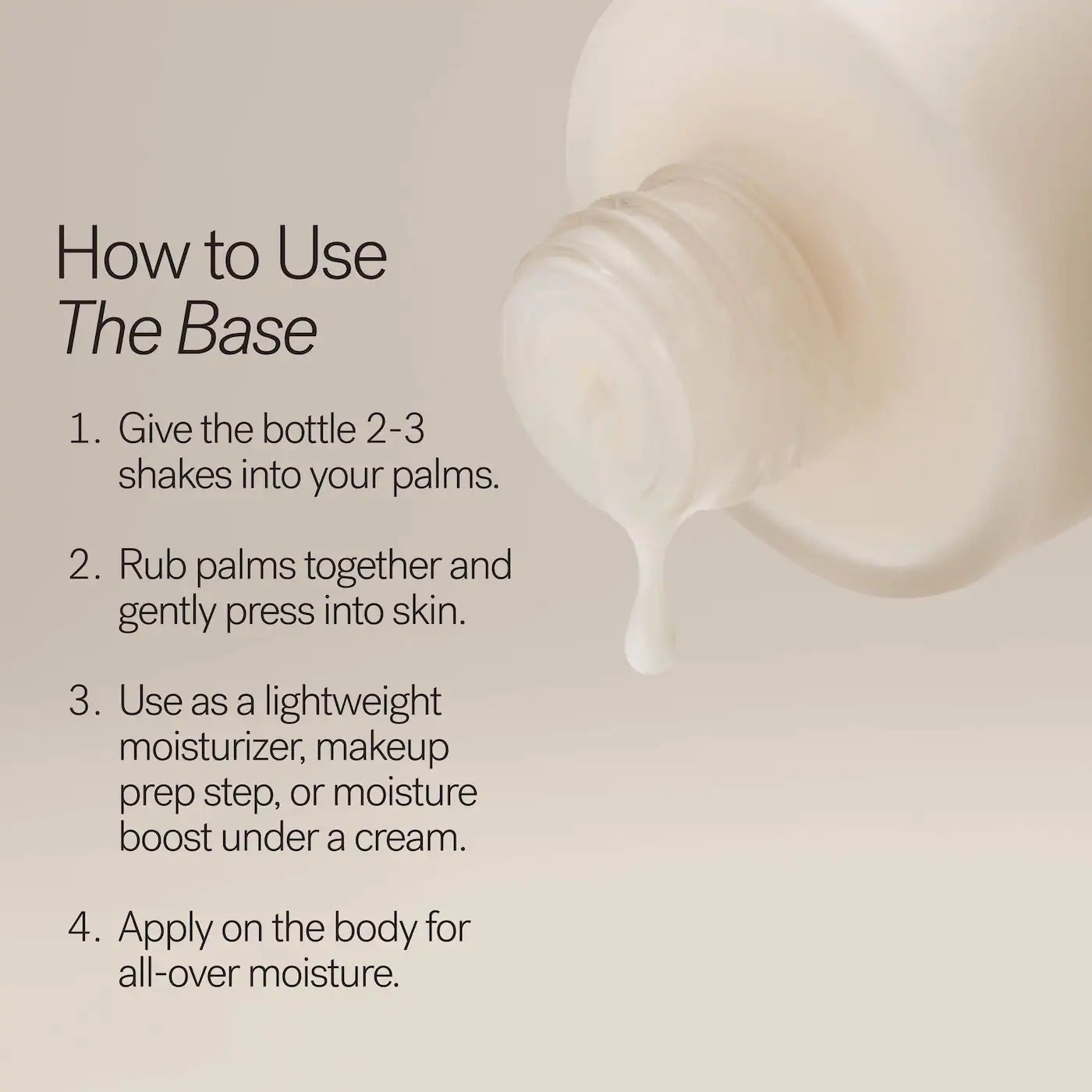 ILIA   The Base Face Milk Lightweight Moisturizer with Hyaluronic Acid 100ml