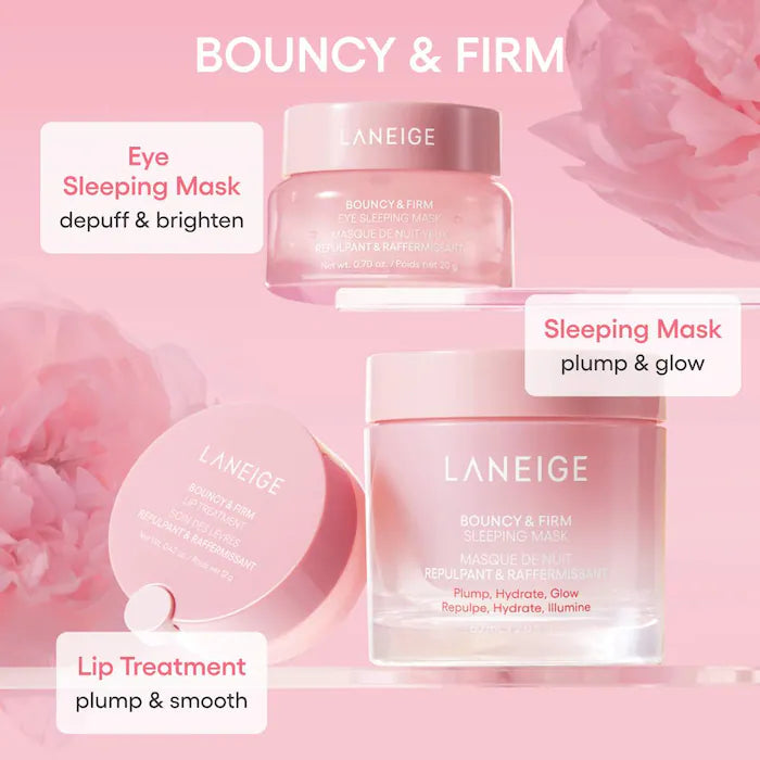 LANEIGE Bouncy & Firm Eye Brightening Sleeping Mask with Peony + Collagen Complex™