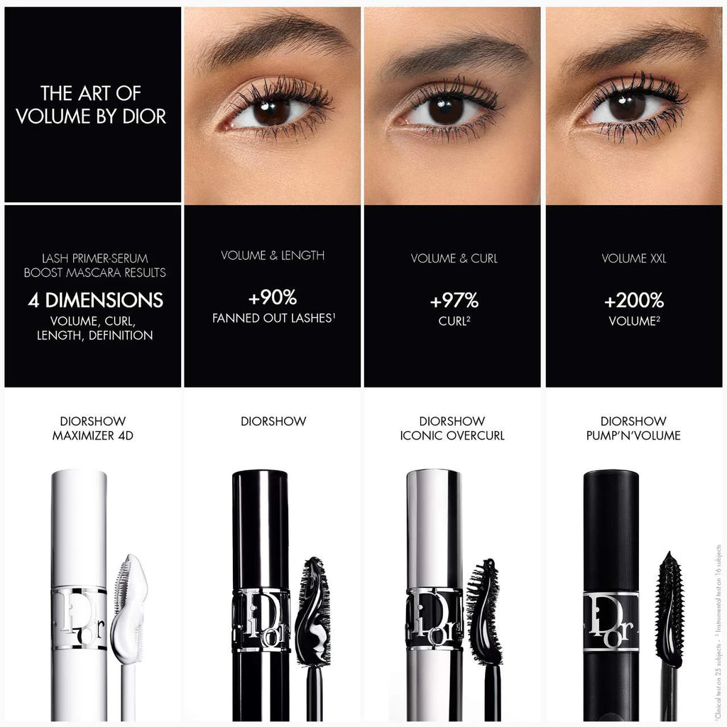 DIOR  Diorshow Maximizer 4D  Lash Primer-Serum for Length, Volume, Curl & Definition