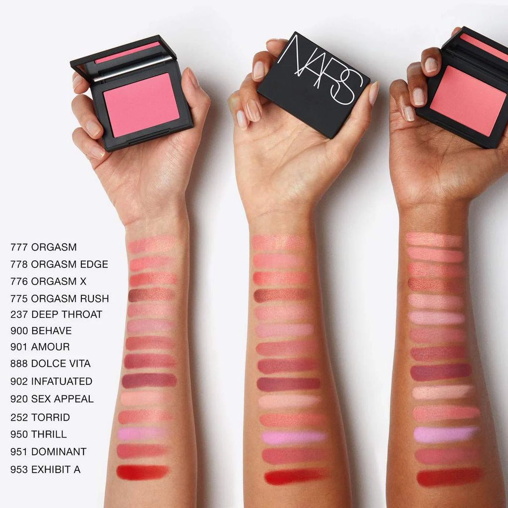 NARS  Talc-Free Powder Blush Deep Throat – 237 - soft pink with golden sheen