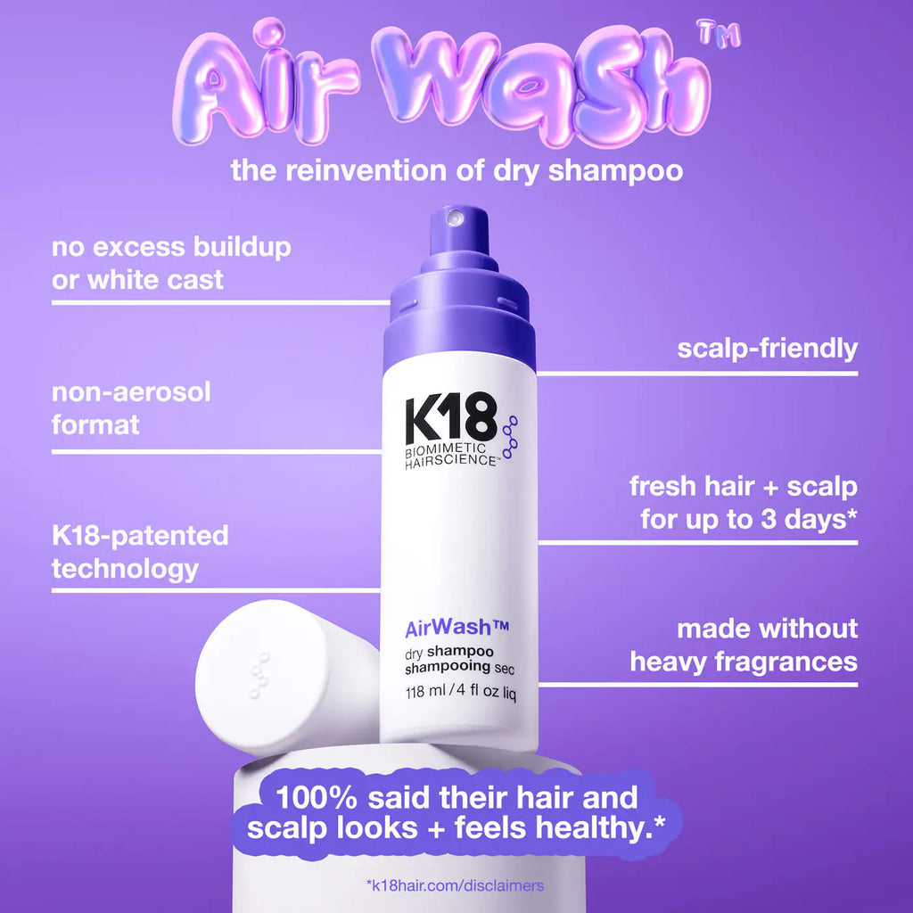 K18 Biomimetic Hairscience  AirWash™ Dry Shampoo 118ml