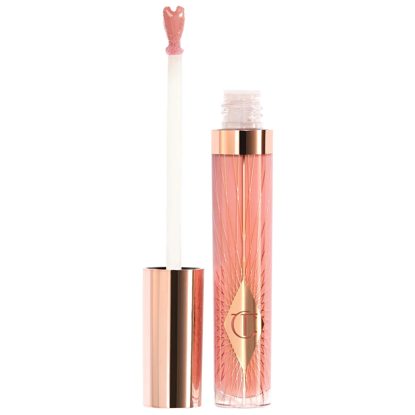 Charlotte Tilbury  Collagen Lip Bath Gloss Pillow Talk Fair - cool nude pink