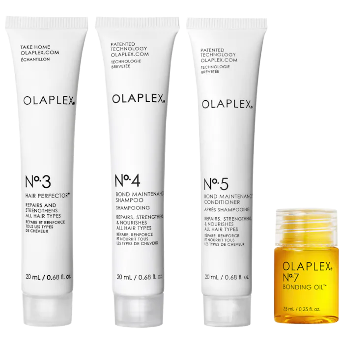 Olaplex No.3, No. 4. No. 5 & No. 7