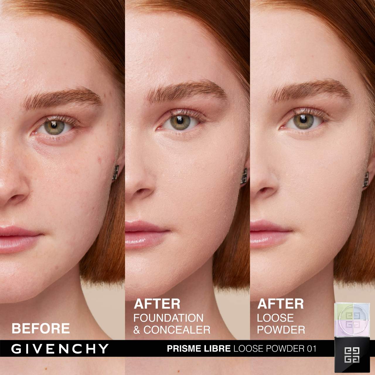 Givenchy  Prisme Libre Illuminating & Color Correcting Loose Powder 01