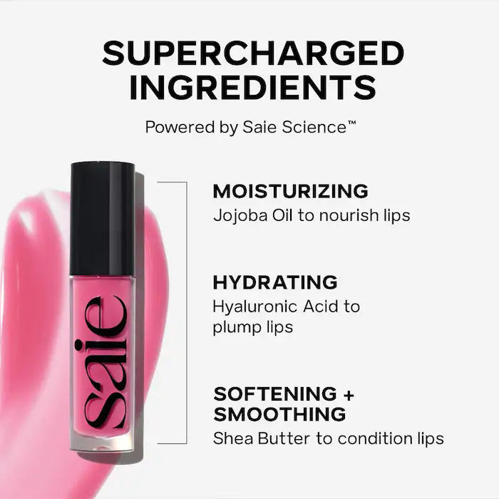 Saie Glossybounce™ High-Shine Hydrating Lip Gloss Oil