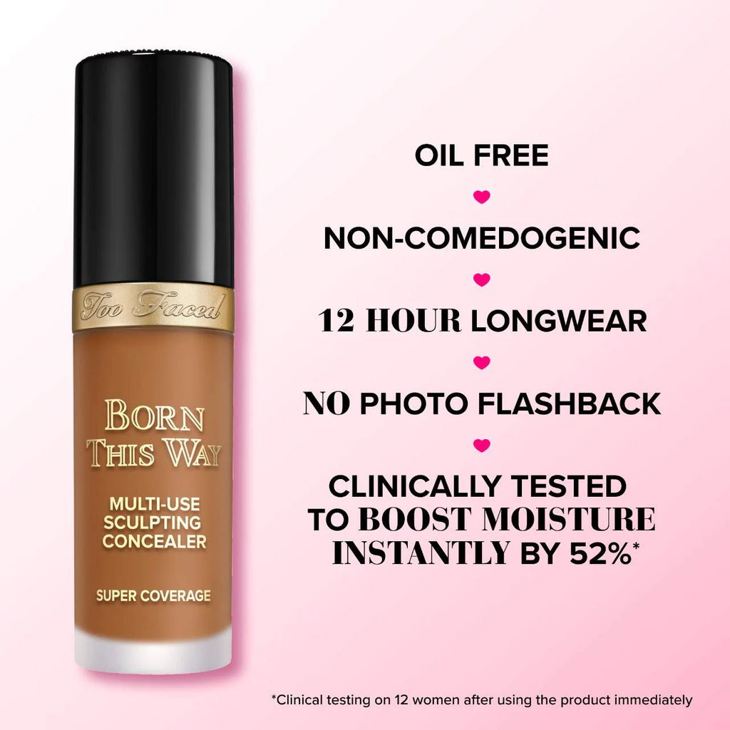 Too Faced  Born This Way Super Coverage Multi-Use Concealer with Hyaluronic Acid MINI