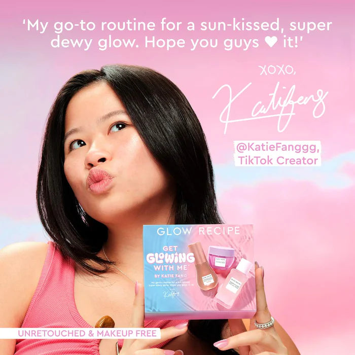 Glow Recipe Get Glowing With Me™ Kit by Katie Fang with Hue Drops Tinted Serum