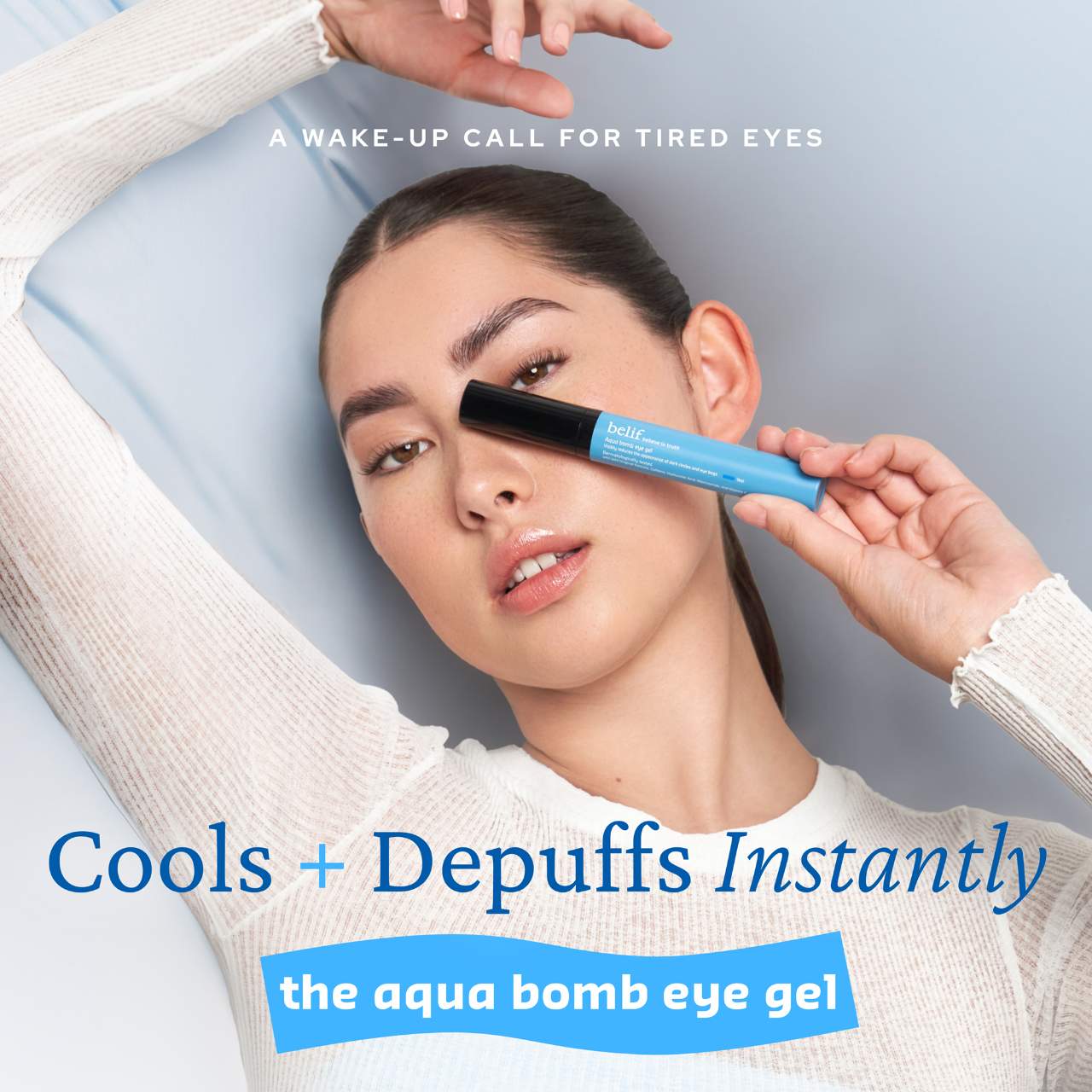 belif  Aqua Bomb Depuffing Eye Gel with Caffeine + Hyaluronic Acid 15ml