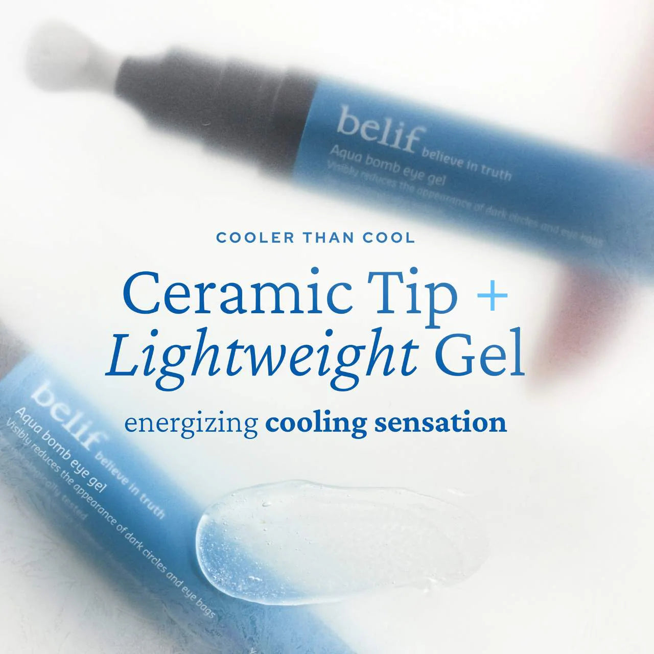belif  Aqua Bomb Depuffing Eye Gel with Caffeine + Hyaluronic Acid 15ml