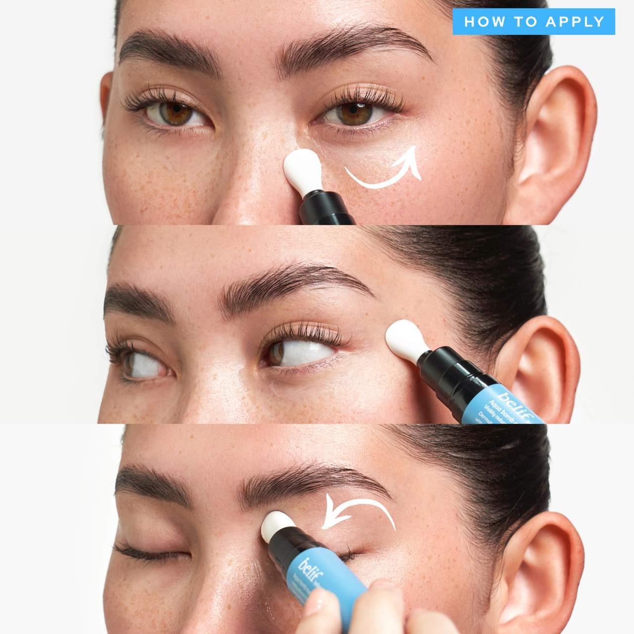 belif  Aqua Bomb Depuffing Eye Gel with Caffeine + Hyaluronic Acid 15ml