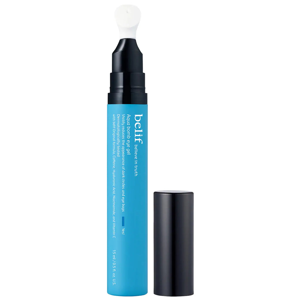 belif  Aqua Bomb Depuffing Eye Gel with Caffeine + Hyaluronic Acid 15ml