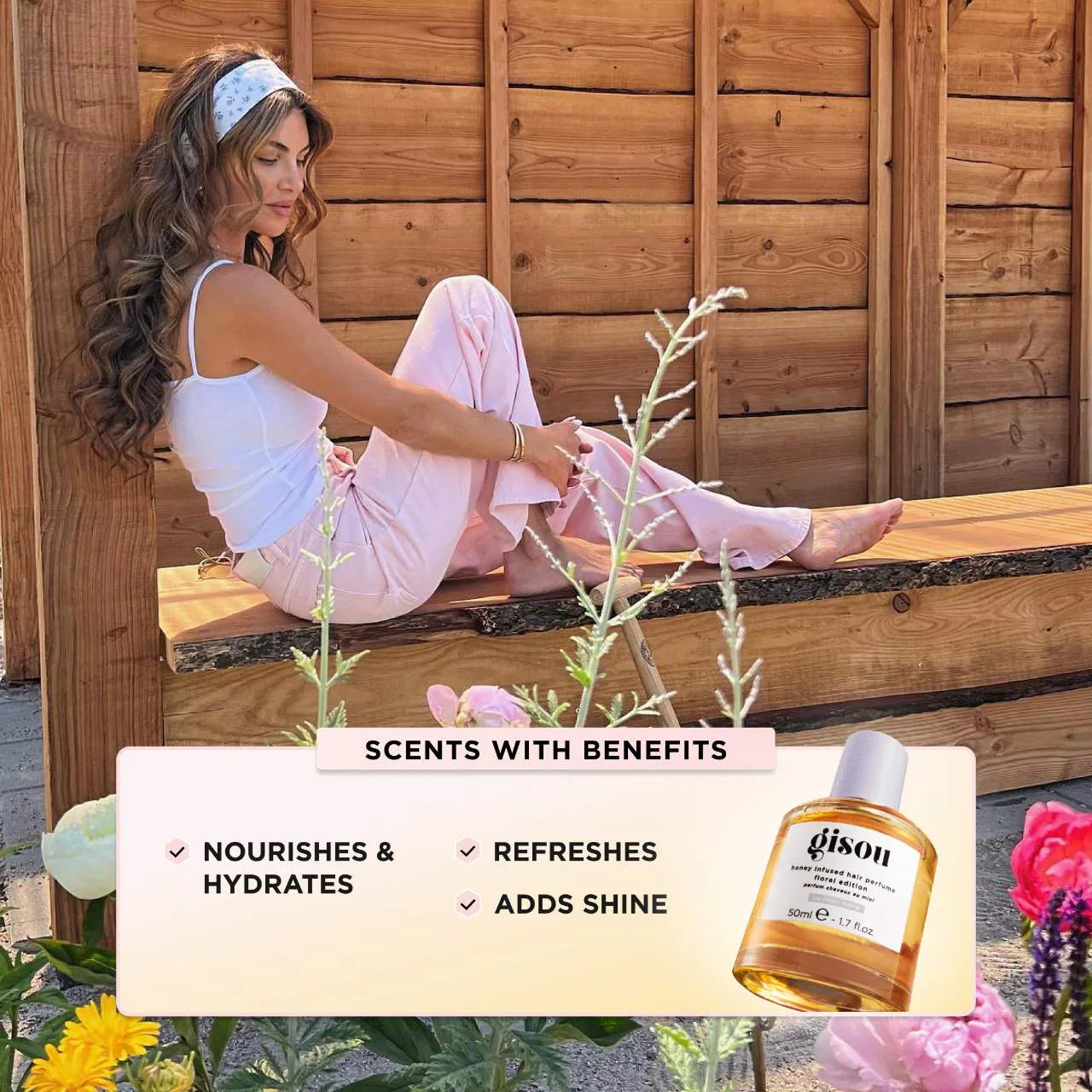 Gisou  Lavender Berry Honey Infused Hair Perfume