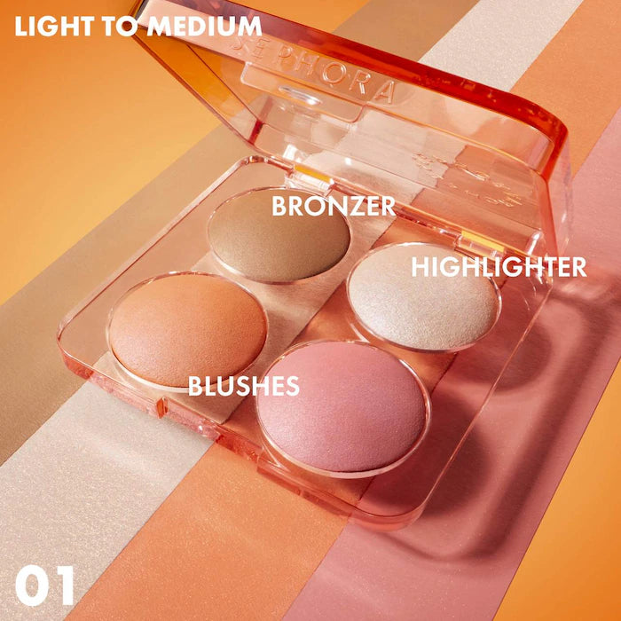 SEPHORA COLLECTION  Colorful Face Bronzer, Blush & Highlighter Palette