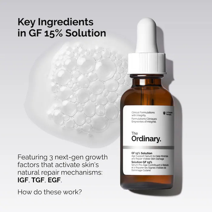 The Ordinary  GF 15% Serum for Visible Skin Repair and Wrinkles 30ml