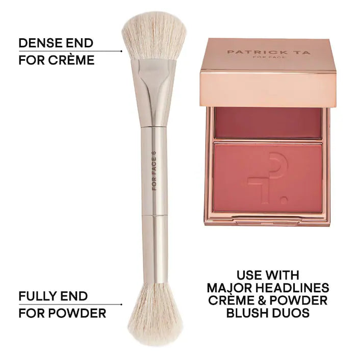 PATRICK TA  Dual Ended Precision Blush Brush