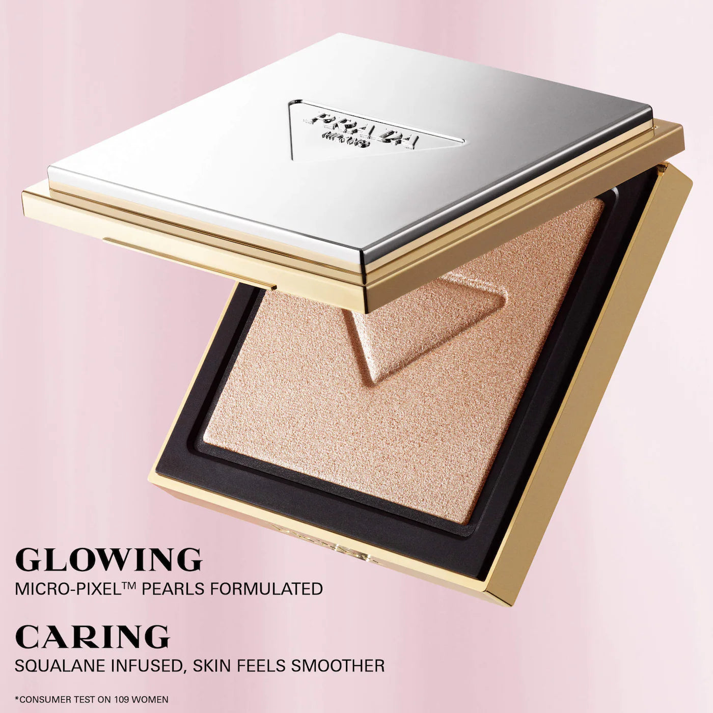 Prada Light Glowing Highlighter Powder Color: 1 - champagne