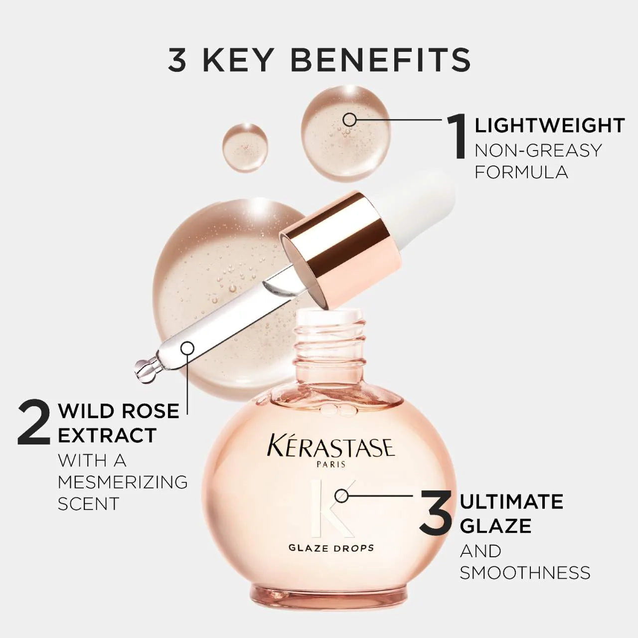 Kérastase  Gloss Absolu Glaze Drops Anti-Frizz Hair Oil 45ml