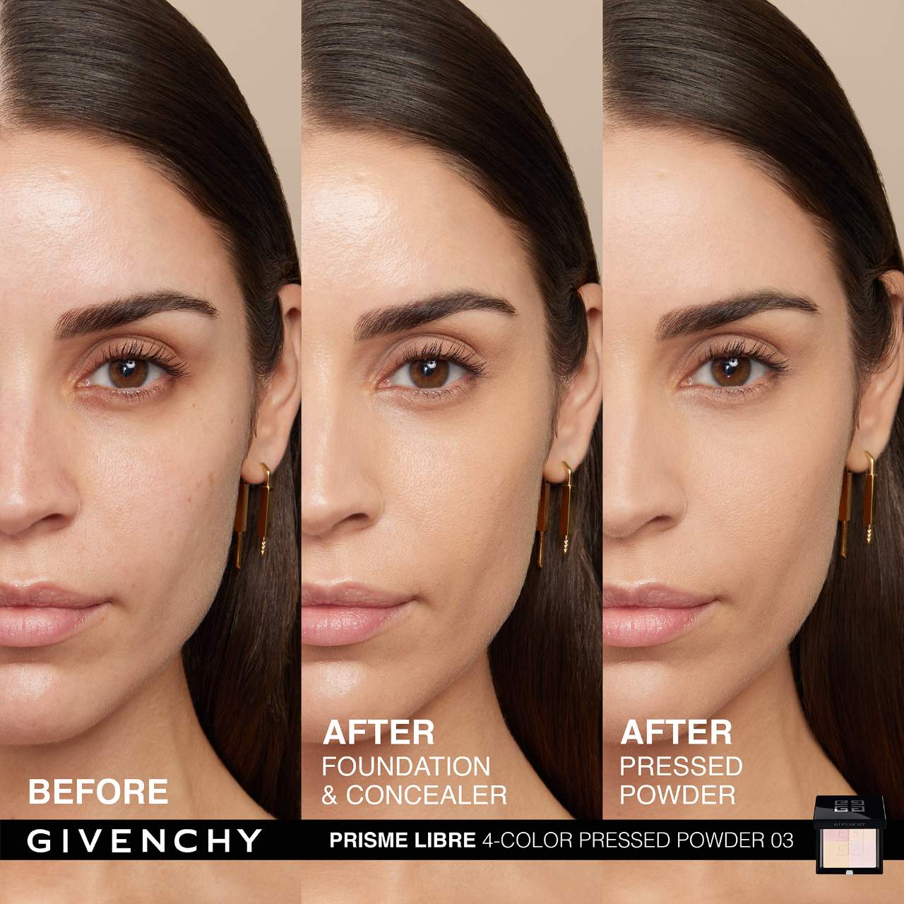 Givenchy  Prisme Libre Blurring & Color-Correcting Matte Pressed Powder