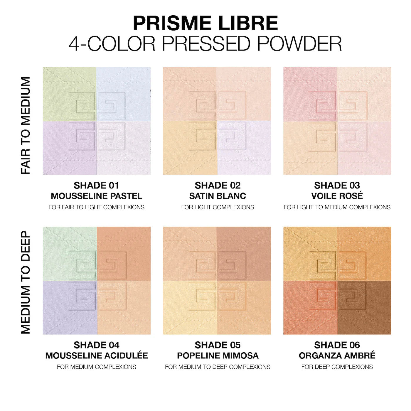 Givenchy  Prisme Libre Blurring & Color-Correcting Matte Pressed Powder