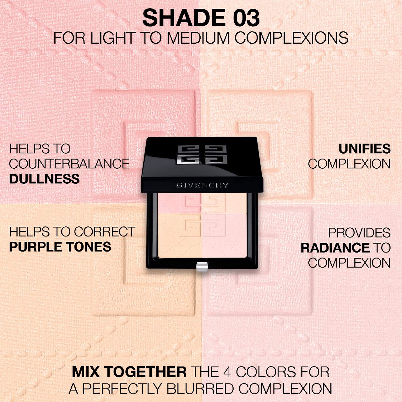 Givenchy  Prisme Libre Blurring & Color-Correcting Matte Pressed Powder