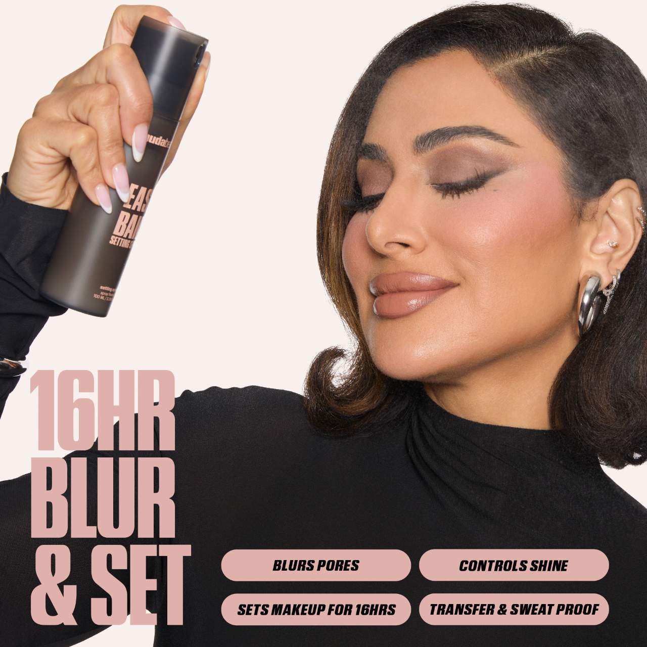 HUDA BEAUTY  Easy Bake Blurring Setting Spray with 16-Hour Wear