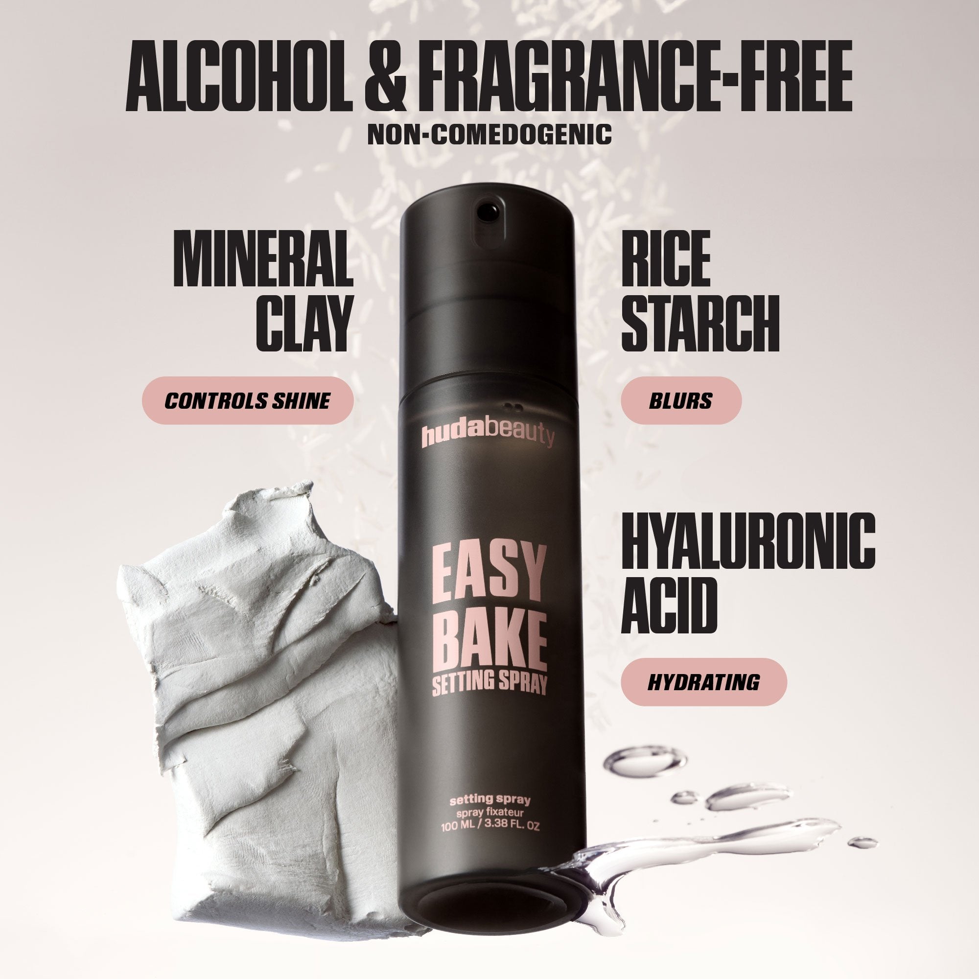 HUDA BEAUTY  Easy Bake Blurring Setting Spray with 16-Hour Wear