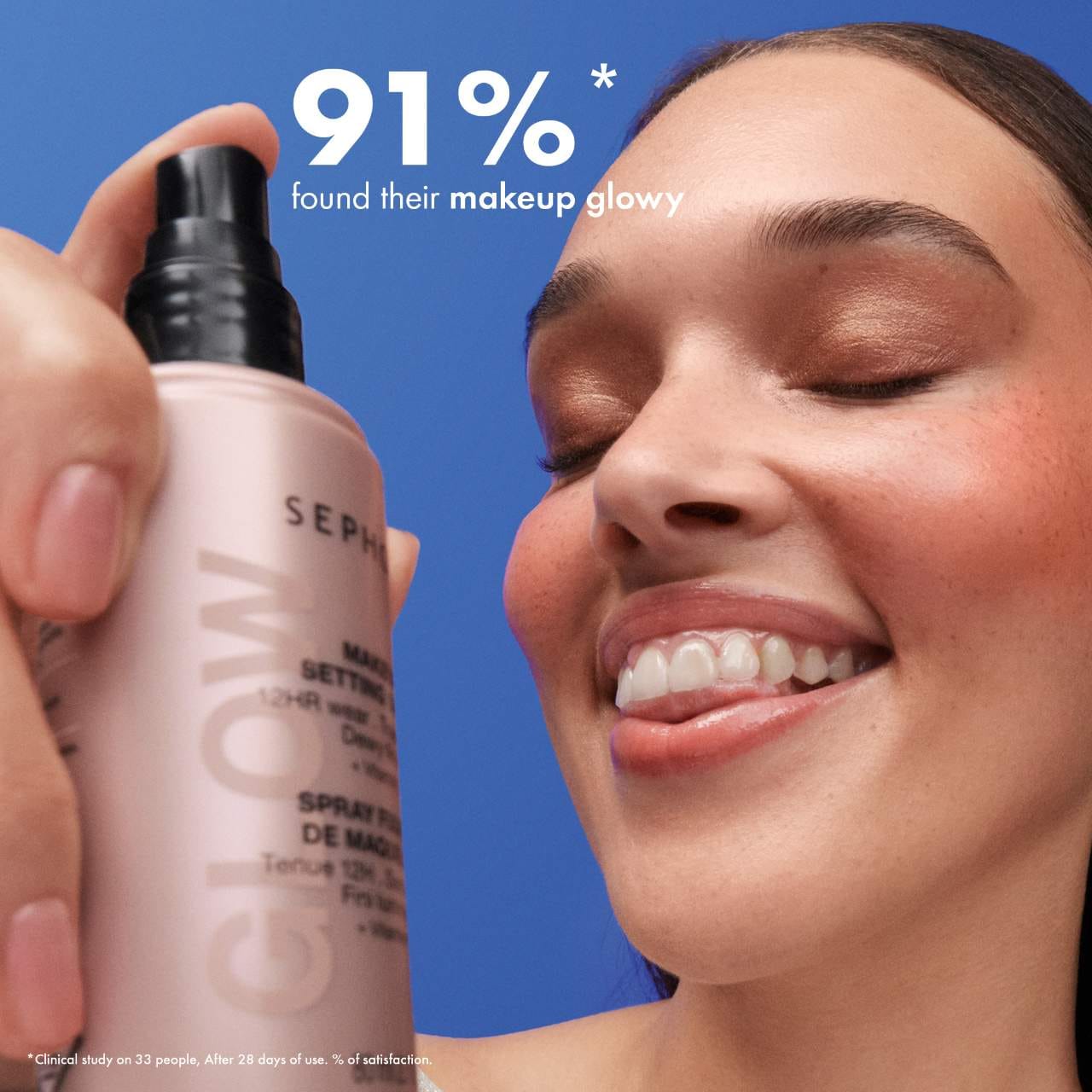 SEPHORA COLLECTION  Glow 12HR Wear Transferproof Makeup Setting Spray with Vitamin C 40ml