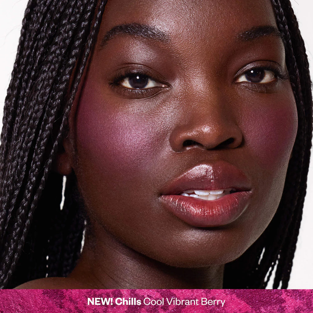 Kosas  Blush is Life Baked Talc-Free Dimensional + Brightening Blush  Chills - cool vibrant berry