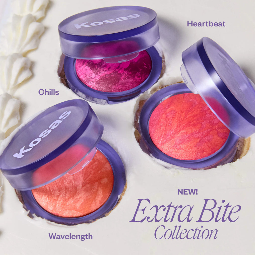 Kosas  Blush is Life Baked Talc-Free Dimensional + Brightening Blush  Chills - cool vibrant berry