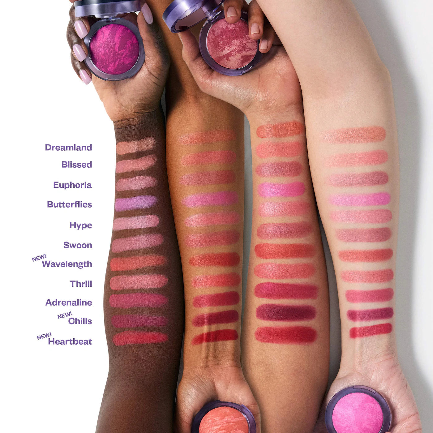 Kosas  Blush is Life Baked Talc-Free Dimensional + Brightening Blush  Chills - cool vibrant berry