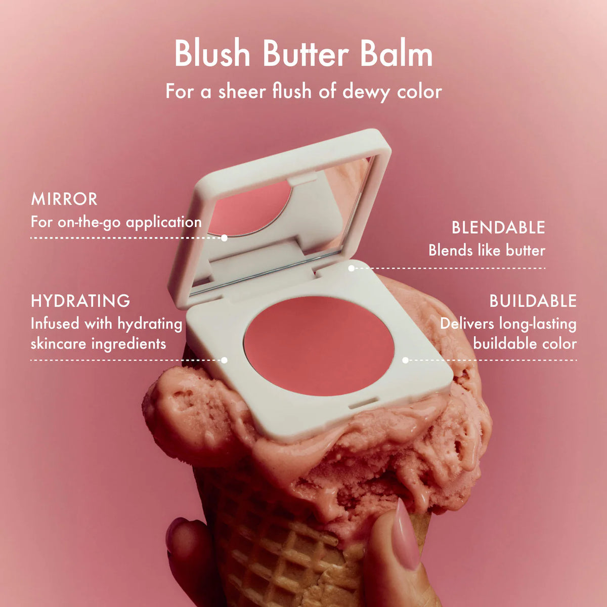 Summer Fridays  Blush Butter Balm Hydrating Cream Blush with Peptides